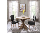 EEI-3492-BRN Stitch 47" Round Pine Wood Dining Table By Modway