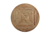 EEI-3493-BRN Column 59" Round Pine Wood Dining Table By Modway