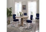 EEI-3493-BRN Column 59" Round Pine Wood Dining Table By Modway