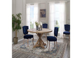 EEI-3494-BRN Stitch 59" Round Pine Wood Dining Table By Modway