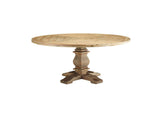 EEI-3495-BRN Column 71" Round Pine Wood Dining Table By Modway