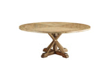 EEI-3496-BRN Stitch 71" Round Pine Wood Dining Table By Modway