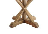 EEI-3496-BRN Stitch 71" Round Pine Wood Dining Table By Modway