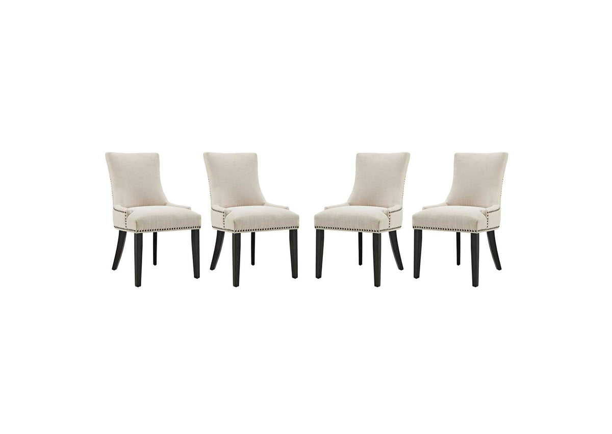 EEI-3497-BEI Marquis Fabric Dining Chair Set Of 4 By Modway