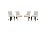 EEI-3497-BEI Marquis Fabric Dining Chair Set Of 4 By Modway