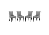 EEI-3497-LGR Marquis Fabric Dining Chair Set Of 4 By Modway
