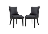 EEI-3498-BLK Marquis Faux Leather Dining Chair Set Of 2 By Modway