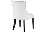 EEI-3498-WHI Marquis Faux Leather Dining Chair Set Of 2 By Modway