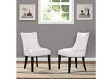 EEI-3498-WHI Marquis Faux Leather Dining Chair Set Of 2 By Modway