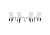 EEI-3499-WHI Marquis Faux Leather Dining Chair Set Of 4 By Modway