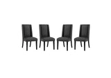 EEI-3502-BLK Baron Vinyl Dining Chair Set Of 4 By Modway