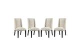 EEI-3503-BEI Baron Fabric Dining Chair Set Of 4 By Modway
