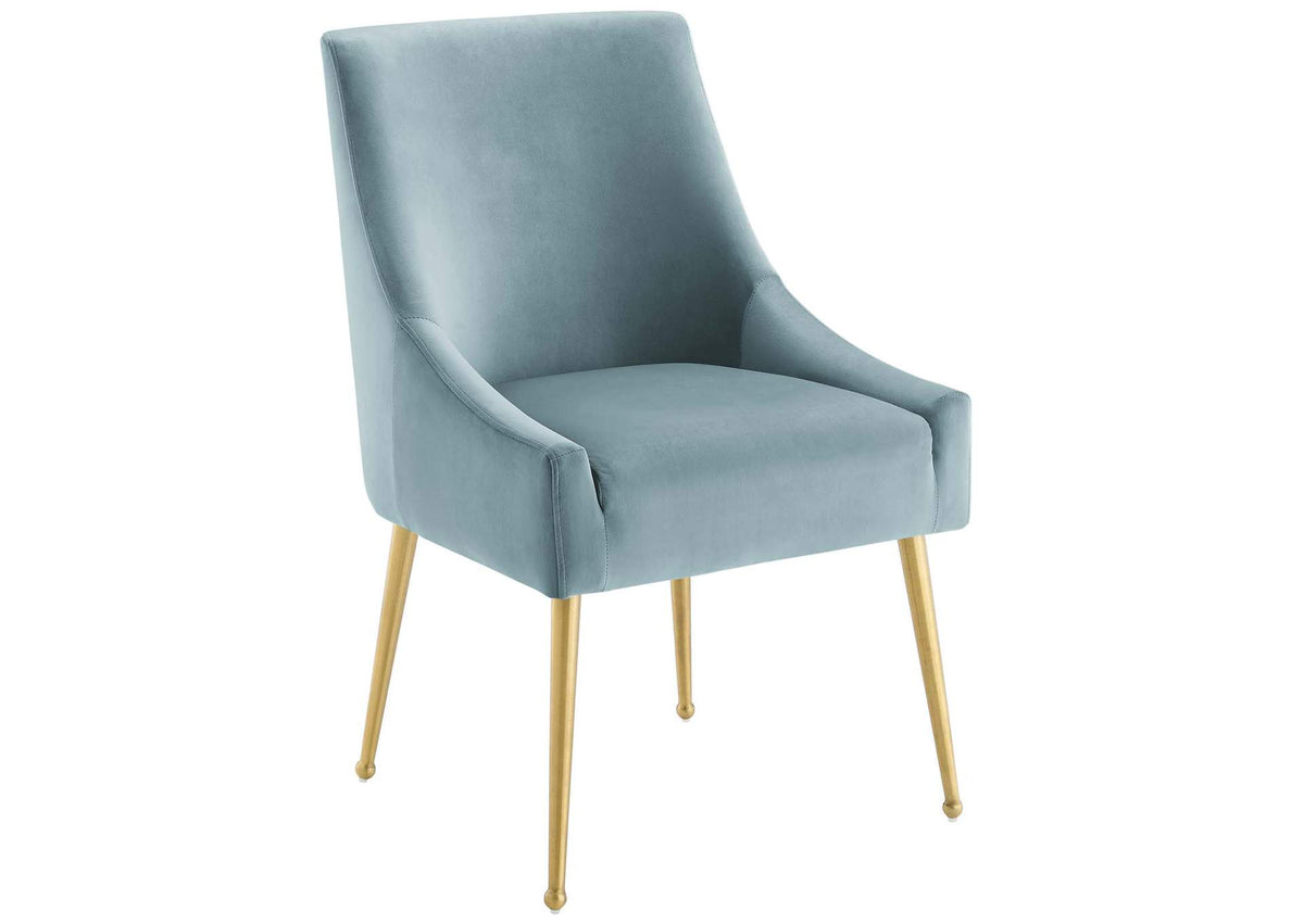 EEI-3508-LBU Discern Upholstered Performance Velvet Dining Chair By Modway