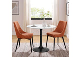 EEI-3511-BLK-WHI Lippa 36" Round Wood Dining Table By Modway