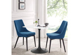 EEI-3513-BLK-WHI Lippa 28" Square Wood Dining Table By Modway