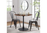 EEI-3519-BLK-WAL Lippa 36" Round Wood Dining Table By Modway