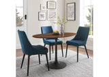 EEI-3520-BLK-WAL Lippa 48" Oval Wood Dining Table By Modway
