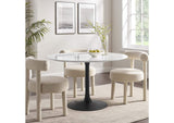 EEI-3522-BLK-WHI Lippa 48" Round Wood Dining Table By Modway