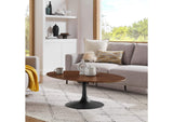 EEI-3538-BLK-WAL Lippa 48" Oval Wood Coffee Table By Modway