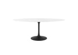 EEI-3540-BLK-WHI Lippa 78" Oval Wood Dining Table By Modway