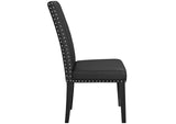 EEI-3553-BLK Parcel Vinyl Dining Side Chair Set Of 2 By Modway