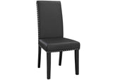 EEI-3554-BLK Parcel Vinyl Dining Side Chair Set Of 4 By Modway