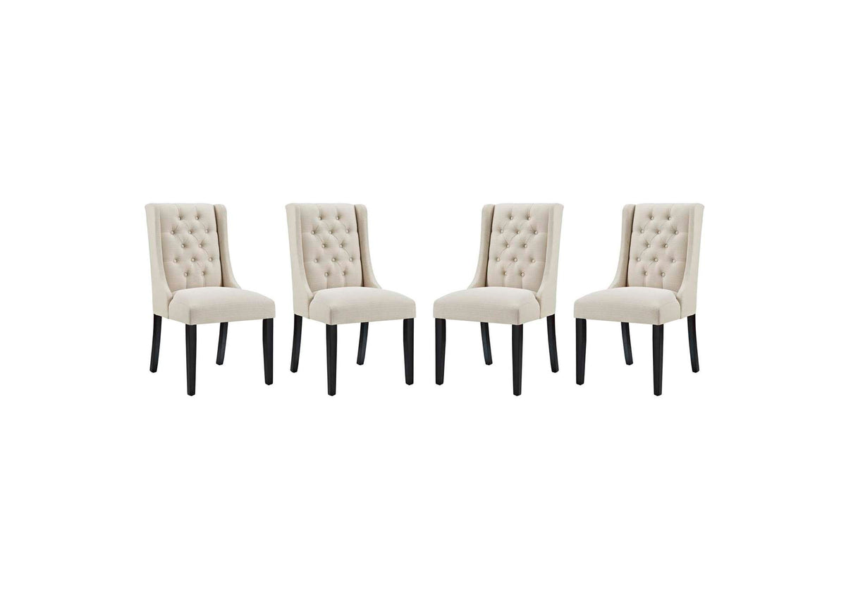 EEI-3558-BEI Baronet Fabric Dining Chair Set Of 4 By Modway