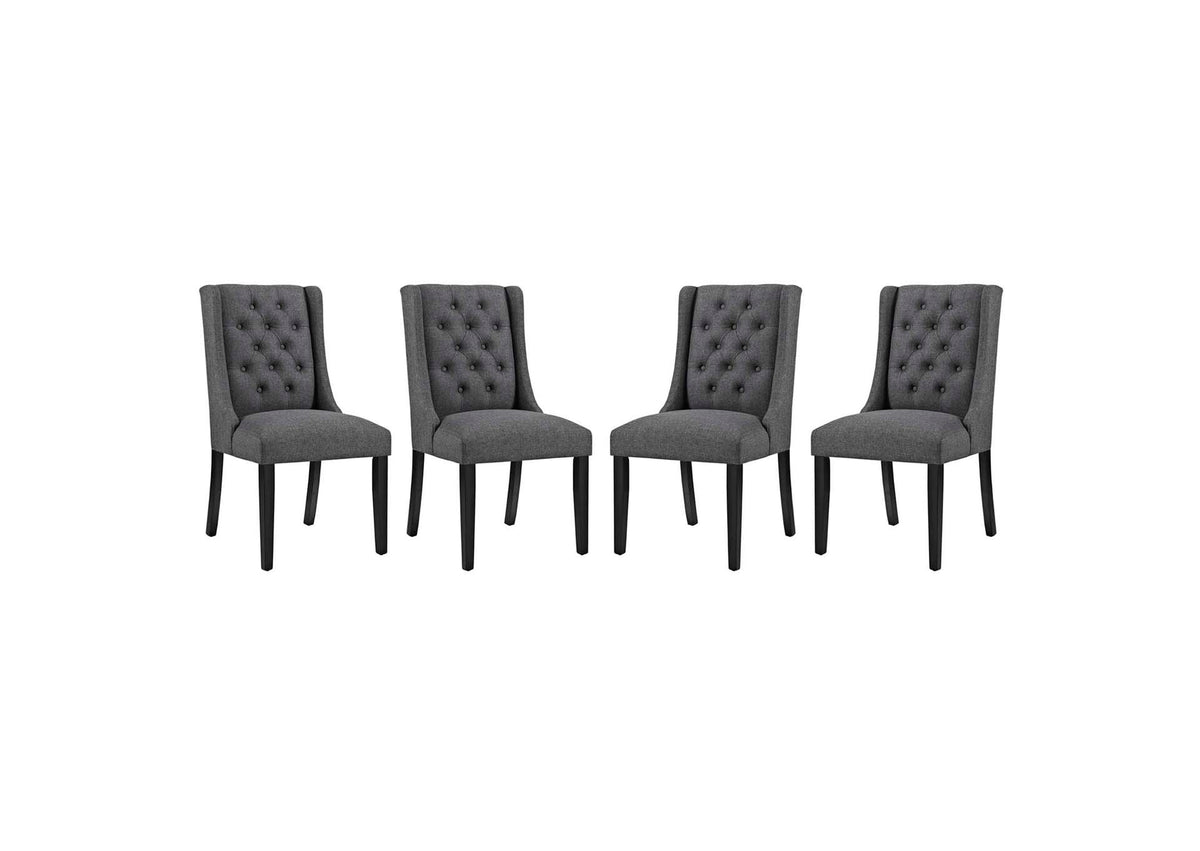 EEI-3558-GRY Baronet Fabric Dining Chair Set Of 4 By Modway