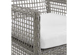 EEI-3561-GRY-WHI Aura Outdoor Patio Wicker Rattan Dining Armchair Set Of 2 By Modway