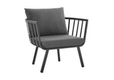 EEI-3566-SLA-CHA Riverside Outdoor Patio Aluminum Armchair By Modway