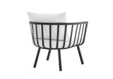 EEI-3566-SLA-WHI Riverside Outdoor Patio Aluminum Armchair By Modway