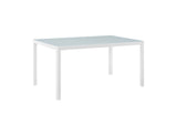 EEI-3576-WHI Raleigh 59" Outdoor Patio Aluminum Dining Table By Modway