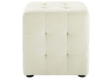 EEI-3577-IVO Contour Tufted Cube Performance Velvet Ottoman By Modway