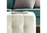 EEI-3577-IVO Contour Tufted Cube Performance Velvet Ottoman By Modway