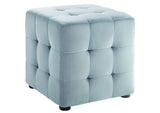 EEI-3577-LBU Contour Tufted Cube Performance Velvet Ottoman By Modway