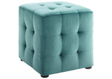 EEI-3577-TEA Contour Tufted Cube Performance Velvet Ottoman By Modway