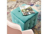 EEI-3577-TEA Contour Tufted Cube Performance Velvet Ottoman By Modway