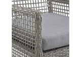 EEI-3594-GRY-GRY Aura Outdoor Patio Wicker Rattan Dining Armchair Set Of 4 By Modway
