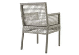 EEI-3594-GRY-WHI Aura Outdoor Patio Wicker Rattan Dining Armchair Set Of 4 By Modway