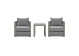 EEI-3595-GRY-GRY-SET Aura 3 Piece Outdoor Patio Wicker Rattan Set By Modway