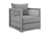 EEI-3595-GRY-GRY-SET Aura 3 Piece Outdoor Patio Wicker Rattan Set By Modway