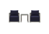 EEI-3595-GRY-NAV-SET Aura 3 Piece Outdoor Patio Wicker Rattan Set By Modway