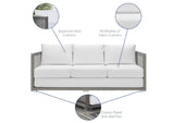 EEI-3599-GRY-WHI-SET Aura 3 Piece Outdoor Patio Wicker Rattan Set By Modway