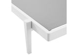 EEI-3610-WHI-GRY Charleston Outdoor Patio Chaise Lounge Chair By Modway