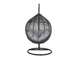 EEI-3614-GRY-GRY Garner Teardrop Outdoor Patio Swing Chair By Modway