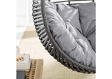 EEI-3614-GRY-GRY Garner Teardrop Outdoor Patio Swing Chair By Modway