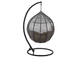 EEI-3614-GRY-MOC Garner Teardrop Outdoor Patio Swing Chair By Modway