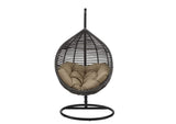 EEI-3614-GRY-MOC Garner Teardrop Outdoor Patio Swing Chair By Modway
