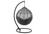 EEI-3614-GRY-NAV Garner Teardrop Outdoor Patio Swing Chair By Modway