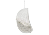 EEI-3634-WHI-BEI Hide Sunbrella® Fabric Swing Outdoor Patio Lounge Chair Without Stand By Modway